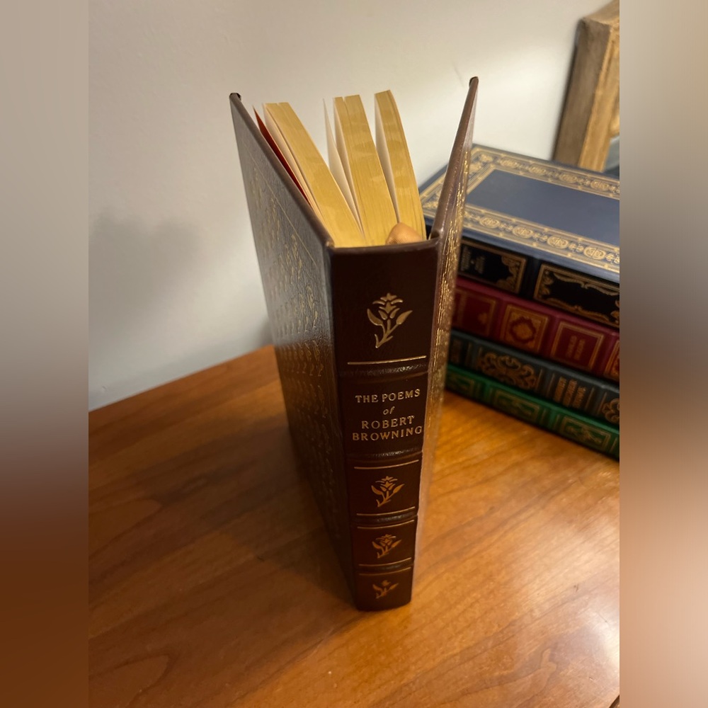The Poems of Robert Browning. The Easton Press, Brown Leather-Bound Poetry Book